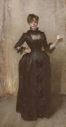 John Singer Sargent Lady With the Rose(Charlotte Louise Burckhardt 1862-1892) (mk18) oil painting